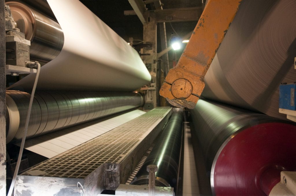 how is paper recycled in a mill